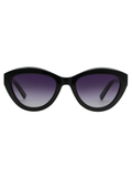 SCOTT Womens Gradient Grey Lens Black Cateye Sunglasses with 100% UV Protection-Scott 2993 Iris C1 S