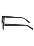 SCOTT Womens Gradient Grey Lens Black Cateye Sunglasses with 100% UV Protection-Scott 2993 Iris C1 S