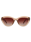 SCOTT Womens Gradient Brown Lens Crystal Brown Cateye Sunglasses with 100% UV Protection-Scott 2993 Iris C2 S
