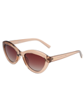 SCOTT Womens Gradient Brown Lens Crystal Brown Cateye Sunglasses with 100% UV Protection-Scott 2993 Iris C2 S
