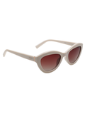 SCOTT Womens Smoke Brown Lens White Cateye Sunglasses with 100% UV Protection-Scott 2993 Iris C4 S