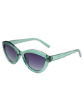 SCOTT Womens Smoke Grey Lens Crystal Green Cateye Sunglasses with 100% UV Protection-Scott 2993 Iris C5 S