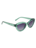 SCOTT Womens Smoke Grey Lens Crystal Green Cateye Sunglasses with 100% UV Protection-Scott 2993 Iris C5 S