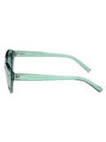 SCOTT Womens Smoke Grey Lens Crystal Green Cateye Sunglasses with 100% UV Protection-Scott 2993 Iris C5 S