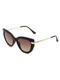 SCOTT Womens Gradient Brown Lens Demi Brown Cateye Sunglasses with 100% UV Protection-Scott 2994 Astrid C4 S