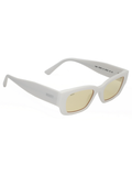 SCOTT Unisex Yellow Lens White Gold Rectangle Sunglasses with 100% UV Protection-Scott 2996 Chandler C3 S