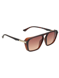 SCOTT Mens Gradient Brown Lens Demi Brown Square Sunglasses with 100% UV Protection-Scott 2997 Bennett C3 S