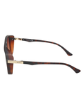 SCOTT Mens Gradient Brown Lens Demi Brown Square Sunglasses with 100% UV Protection-Scott 2997 Bennett C3 S