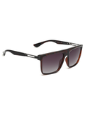 SCOTT Mens Gradient Brown Lens Demi Brown Square Sunglasses with 100% UV Protection-Scott 2999 Mercer C2 S