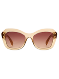 SCOTT Womens Light Brown Lens Crystal Brown Square Sunglasses with 100% UV Protection-Scott 3004 Darla C2 S