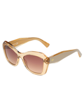 SCOTT Womens Light Brown Lens Crystal Brown Square Sunglasses with 100% UV Protection-Scott 3004 Darla C2 S