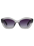 SCOTT Womens Smoke Grey Lens Crystal Grey   Cateye Sunglasses with 100% UV Protection-Scott 3005 Eliza C4 S