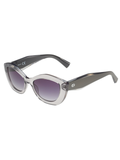 SCOTT Womens Smoke Grey Lens Crystal Grey   Cateye Sunglasses with 100% UV Protection-Scott 3005 Eliza C4 S