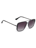 SCOTT Mens Gradient Grey Lens Crystal Grey Gun Navigator Sunglasses with 100% UV Protection-Scott 3006 Dawson C1 S