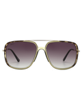 SCOTT Mens Gradient Green Lens Crystal Olive Gold Navigator Sunglasses with 100% UV Protection-Scott 3006 Dawson C2 S