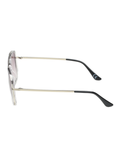 SCOTT Mens Gradient Grey Lens Crystal White Silver Navigator Sunglasses with 100% UV Protection-Scott 3006 Dawson C3 S