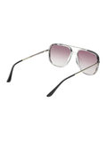 SCOTT Mens Gradient Grey Lens Crystal White Silver Navigator Sunglasses with 100% UV Protection-Scott 3006 Dawson C3 S
