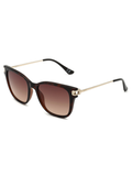 SCOTT Womens Smoke Brown Lens Demi Brown Square Sunglasses with 100% UV Protection-Scott 3008 Eloise C2 S