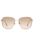 SCOTT Womens Smoke Pink Lens Rose Gold Square Sunglasses with 100% UV Protection-Scott 3009 Fallon C2 S