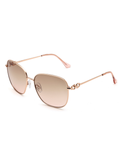 SCOTT Womens Smoke Pink Lens Rose Gold Square Sunglasses with 100% UV Protection-Scott 3009 Fallon C2 S