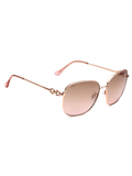 SCOTT Womens Smoke Pink Lens Rose Gold Square Sunglasses with 100% UV Protection-Scott 3009 Fallon C2 S