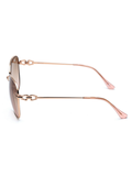 SCOTT Womens Smoke Pink Lens Rose Gold Square Sunglasses with 100% UV Protection-Scott 3009 Fallon C2 S