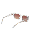 SCOTT Unisex Gradient Brown Lens Crystal White Wayfarer Sunglasses with 100% UV Protection-Scott 3011 Florian C4 S