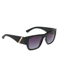 SCOTT Unisex Gradient Smoke Lens Black Wayfarer Sunglasses with 100% UV Protection-Scott 3016 Caden C1 S