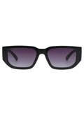 SCOTT Unisex Gradient Smoke Lens Black Wayfarer Sunglasses with 100% UV Protection-Scott 3017 Harriett C1 S