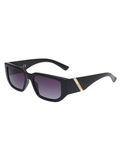 SCOTT Unisex Gradient Smoke Lens Black Wayfarer Sunglasses with 100% UV Protection-Scott 3017 Harriett C1 S