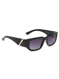 SCOTT Unisex Gradient Smoke Lens Black Wayfarer Sunglasses with 100% UV Protection-Scott 3017 Harriett C1 S
