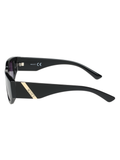 SCOTT Unisex Gradient Smoke Lens Black Wayfarer Sunglasses with 100% UV Protection-Scott 3017 Harriett C1 S