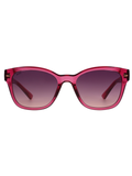SCOTT Unisex Gradient Pink Lens Crystal Wine Wayfarer Sunglasses with 100% UV Protection-Scott 3018 Hollis C3 S