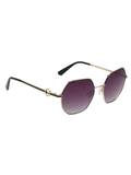 SCOTT Womens Smoke Grey Lens Gold Black Geomertical Sunglasses with 100% UV Protection-Scott 3021 Gretchen C1 S