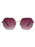 SCOTT Womens Smoke Pink Lens Rose Gold Black Geomertical Sunglasses with 100% UV Protection-Scott 3021 Gretchen C3 S