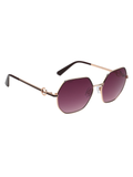 SCOTT Womens Smoke Pink Lens Rose Gold Black Geomertical Sunglasses with 100% UV Protection-Scott 3021 Gretchen C3 S