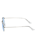 SCOTT Unisex Lt Blue Lens Silver Rectangle Sunglasses with 100% UV Protection-Scott 3025 Ramsey C4 S