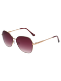 SCOTT Womens Smoke Pink Lens Rose Gold   Geomertical Sunglasses with 100% UV Protection-Scott 3026 Kimberly C2 S