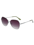 SCOTT Womens Smoke Blue Lens Crome  Geomertical Sunglasses with 100% UV Protection-Scott 3026 Kimberly C3 S
