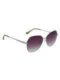 SCOTT Womens Smoke Blue Lens Crome  Geomertical Sunglasses with 100% UV Protection-Scott 3026 Kimberly C3 S