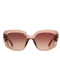 SCOTT Womens Smoke Brown Lens Crystal Brown Square Sunglasses with 100% UV Protection-Scott 3027 Lindsey C2 S