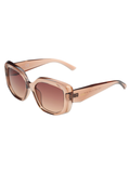 SCOTT Womens Smoke Brown Lens Crystal Brown Square Sunglasses with 100% UV Protection-Scott 3027 Lindsey C2 S