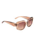 SCOTT Womens Smoke Brown Lens Crystal Brown Square Sunglasses with 100% UV Protection-Scott 3027 Lindsey C2 S