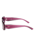 SCOTT Womens Gradient Grey Lens Crystal Wine Rectangle Sunglasses with 100% UV Protection-Scott 3029 Meredith C3 S