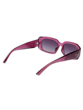 SCOTT Womens Gradient Grey Lens Crystal Wine Rectangle Sunglasses with 100% UV Protection-Scott 3029 Meredith C3 S