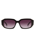 SCOTT Womens Smoke Grey Lens Black Rectangle Sunglasses with 100% UV Protection-Scott 3029 Meredith C4 S