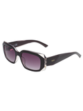 SCOTT Womens Smoke Grey Lens Black Rectangle Sunglasses with 100% UV Protection-Scott 3029 Meredith C4 S