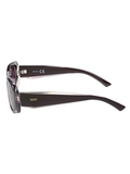 SCOTT Womens Smoke Grey Lens Black Rectangle Sunglasses with 100% UV Protection-Scott 3029 Meredith C4 S