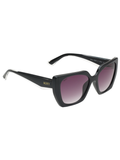 SCOTT Womens Gradient Grey Lens Black Square Sunglasses with 100% UV Protection-Scott 3030 Octavia C1 S