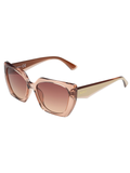 SCOTT Womens Smoke Brown Lens Crystal Brown Square Sunglasses with 100% UV Protection-Scott 3030 Octavia C2 S